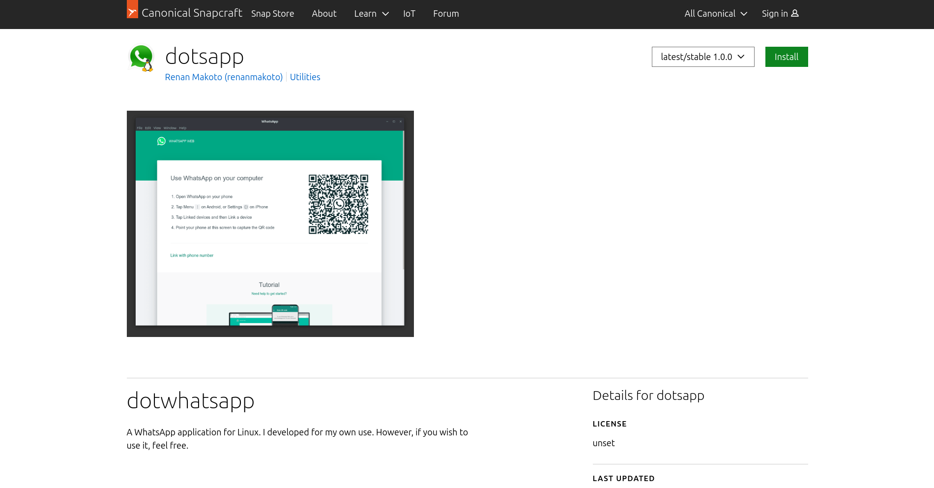 dotsApp Project Screenshot Back